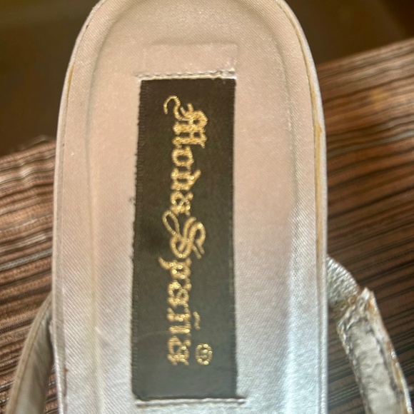 Moda Spana “Selene” Silver Strappy Sandals Size 10.5 - Picture 6 of 8